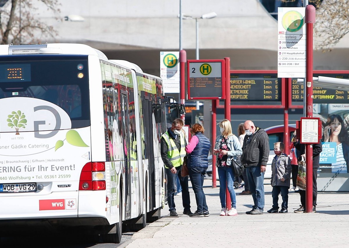 Einstieg Bus Wolfsburg