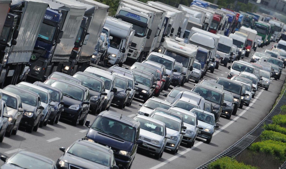 Stau auf der A2 bei Braunschweig