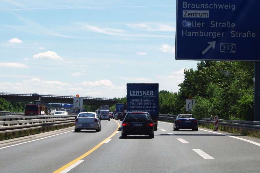 Die A391 - bald hat die "Staustelle" ein Ende.