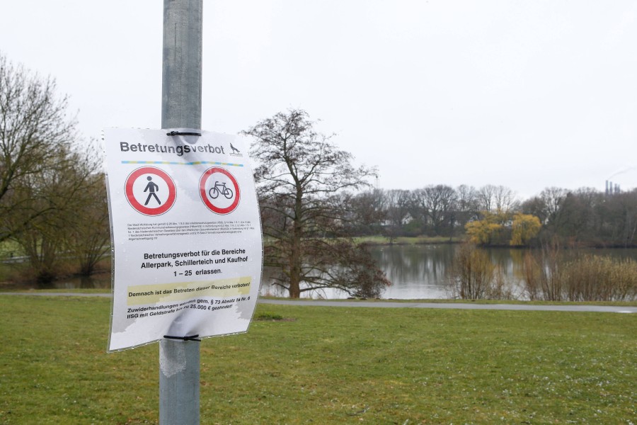 Vor einem Jahr hat es im Allerpark in Wofsburg ein Betretungsverbot wegen Corona gegeben. Nun soll hier ab dem 7. Mai ein „Pop-Up Freizeitpark“ aufgebaut werden. (Archivbild)