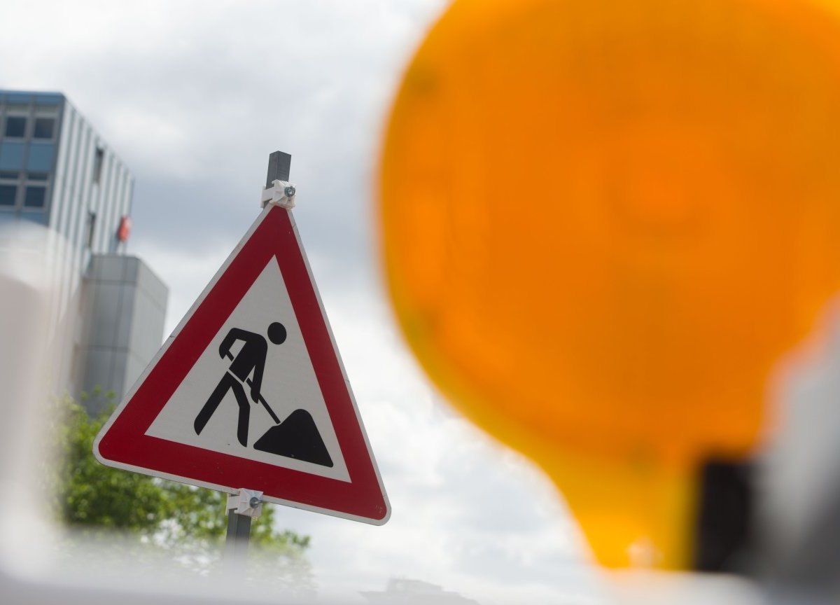 Baustelle Schild Verkehr