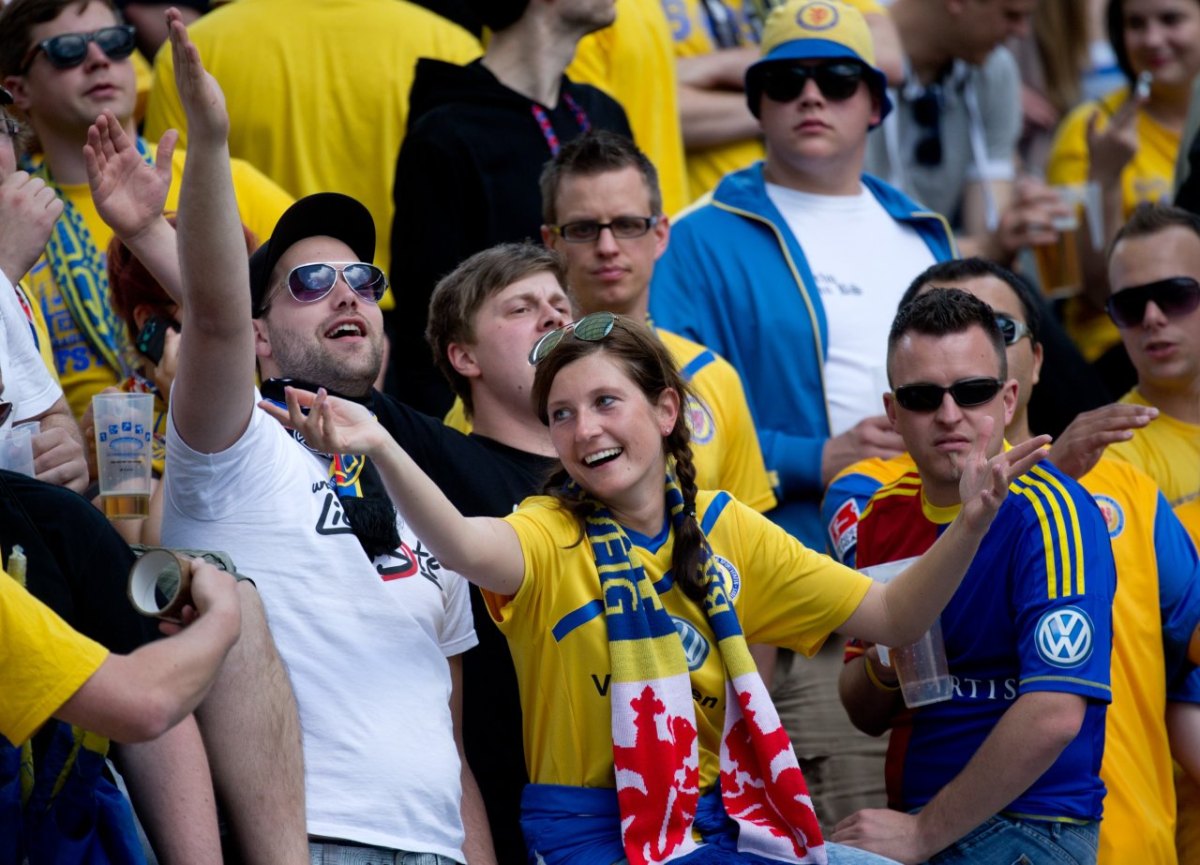 Eintracht Braunschweig-Fans.