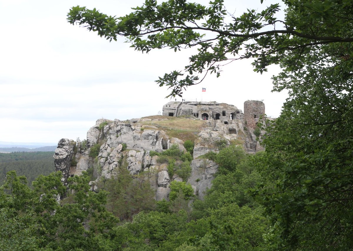 Regenstein Burgruiine Ruine Burg Harz Blankenburg