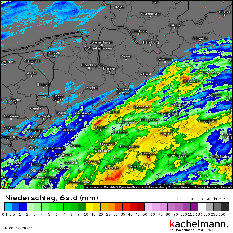 Schauer und Gewitter sind über die Region hinweggezogen