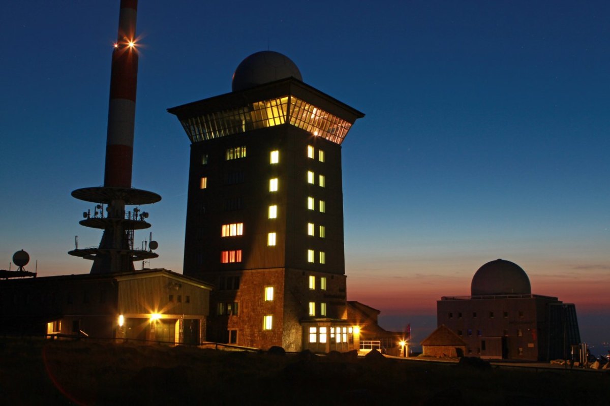 brocken harz abends nachts