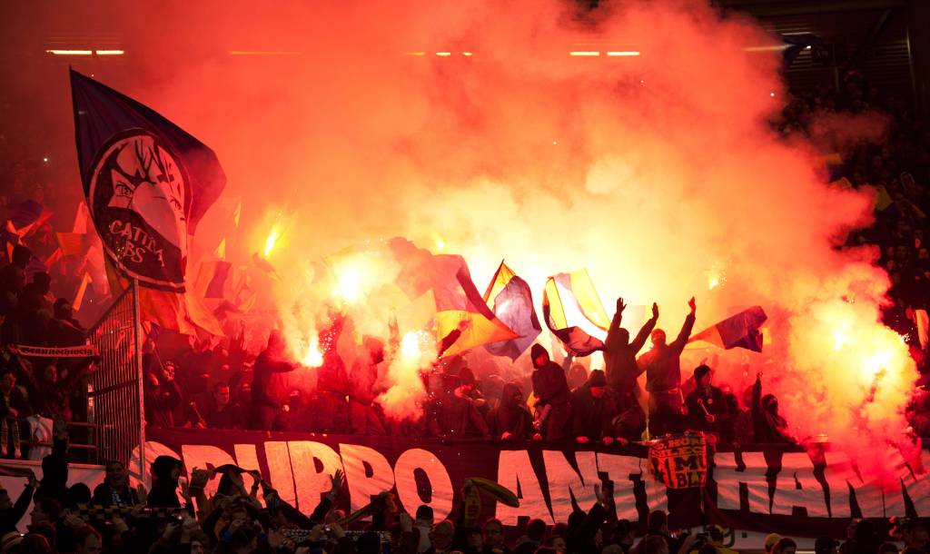 Gruppo Anti Hannoi – Kinder von Traurigkeit sind die Eintracht-Ultras auch nicht. (Archivbild)Eintracht Braunschweig Hannover 96 Niedersachsen Derby Tod Hass Banner