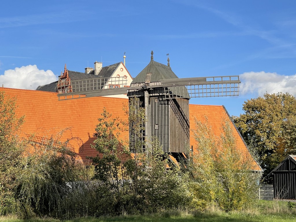 Bockwindmühle in Salzgitter Salder hat einen Flügel weniger