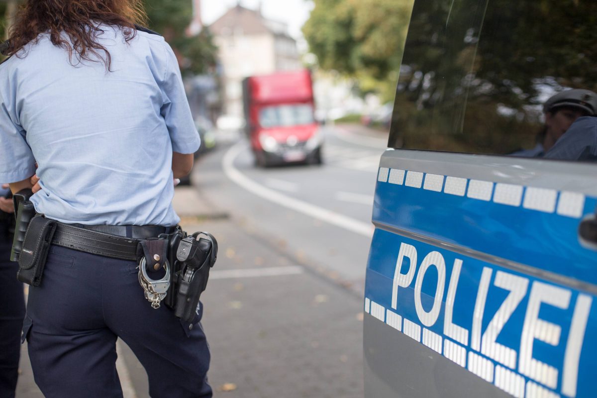 Die Polizei braunschweig hat einen Transporter aus dem Verkehr gezogen.