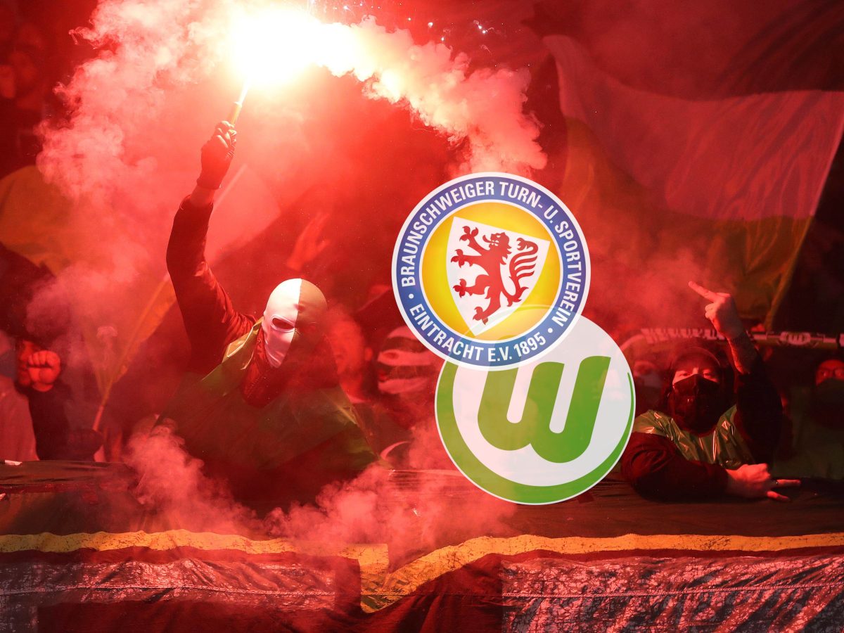 Eintracht Braunschweig: Pyro-Alarm gegen Wolfsburg.