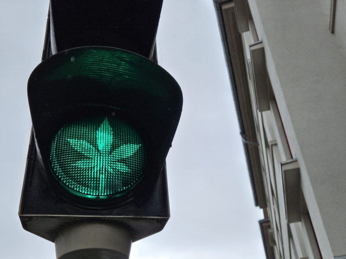 Ist inzwischen auch Geschichte: Die Cannabis-Ampel am Braunschweiger Rudolfplatz.