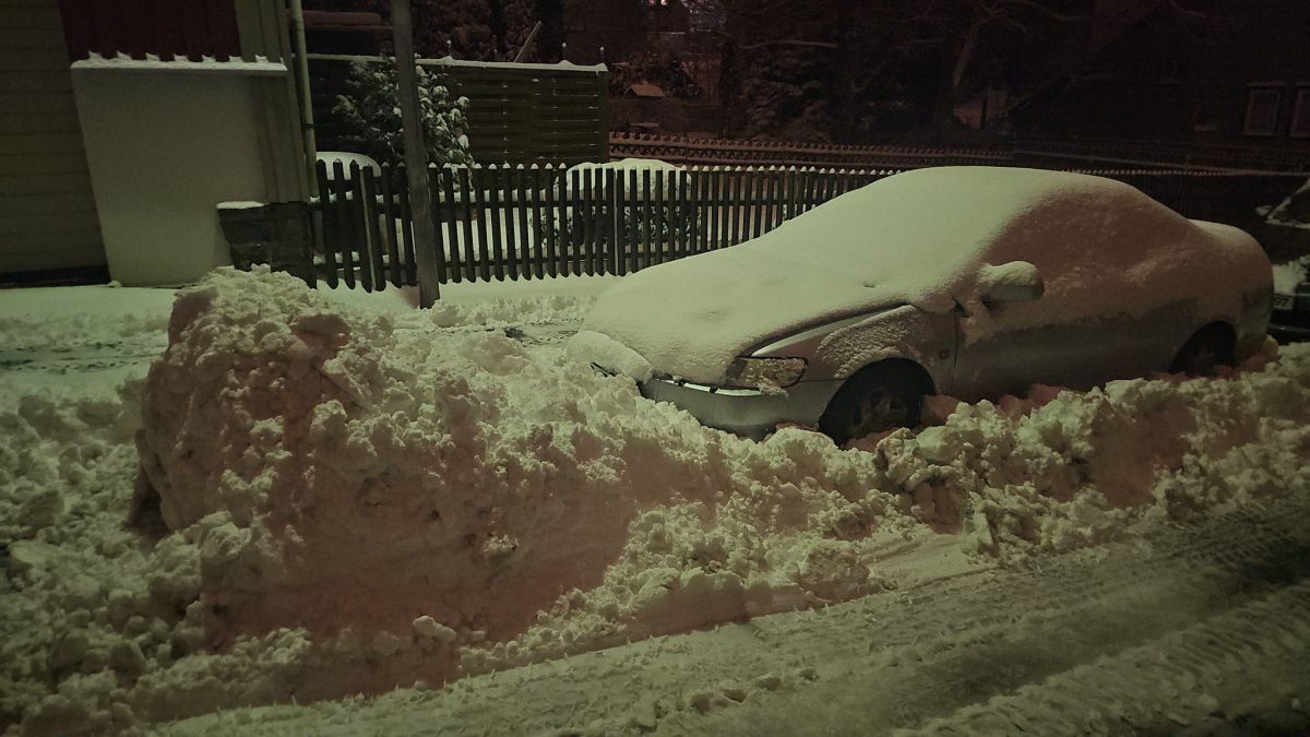 Flos Auto war nicht nur verschneit, sondern auch 