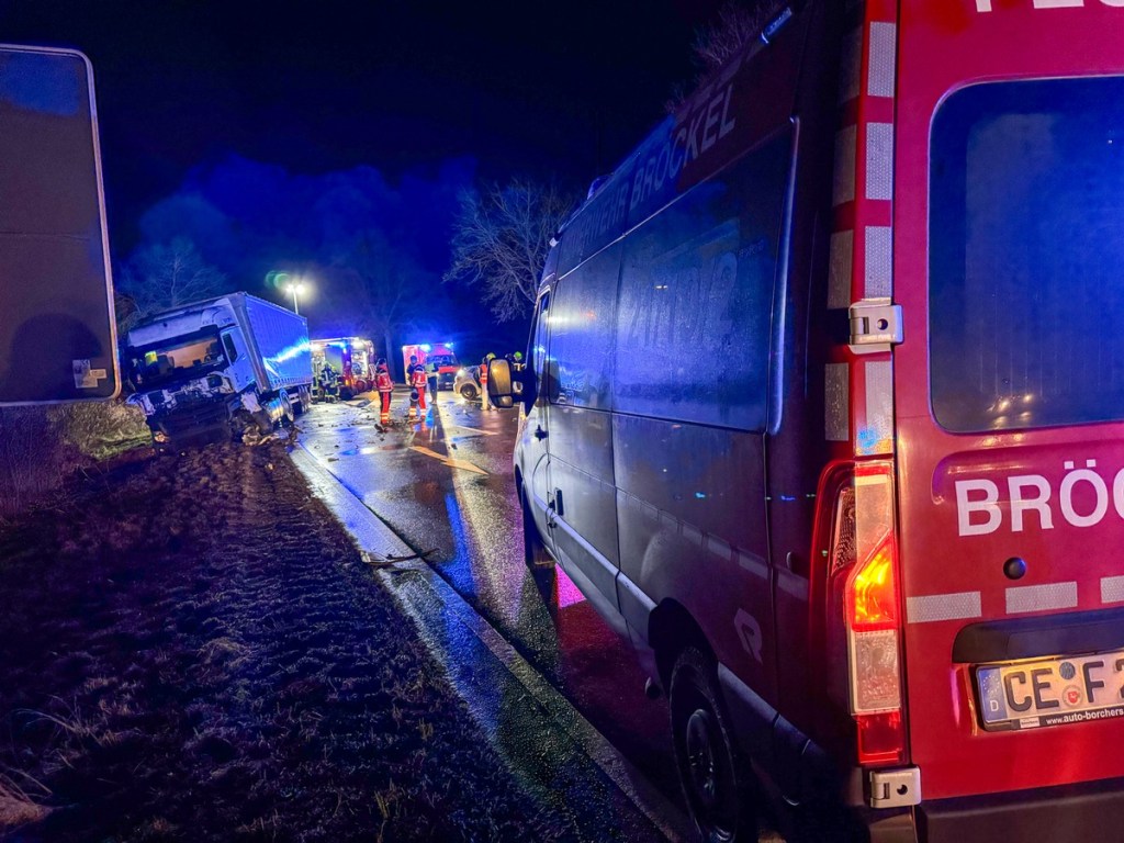 Am 24. Januar krachte es auf der B214.