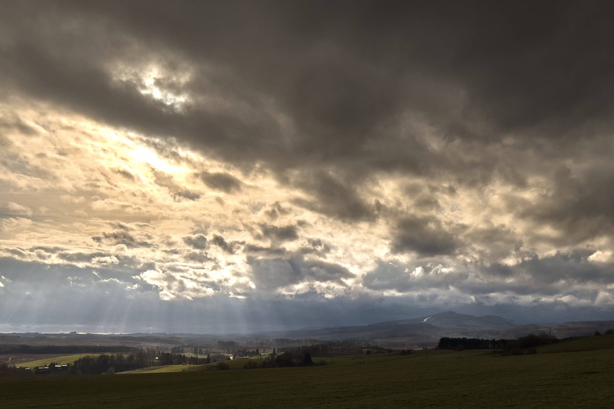 Blick über das Dorf Königshütte im Landkreis Harz in Sachsen-Anhalt