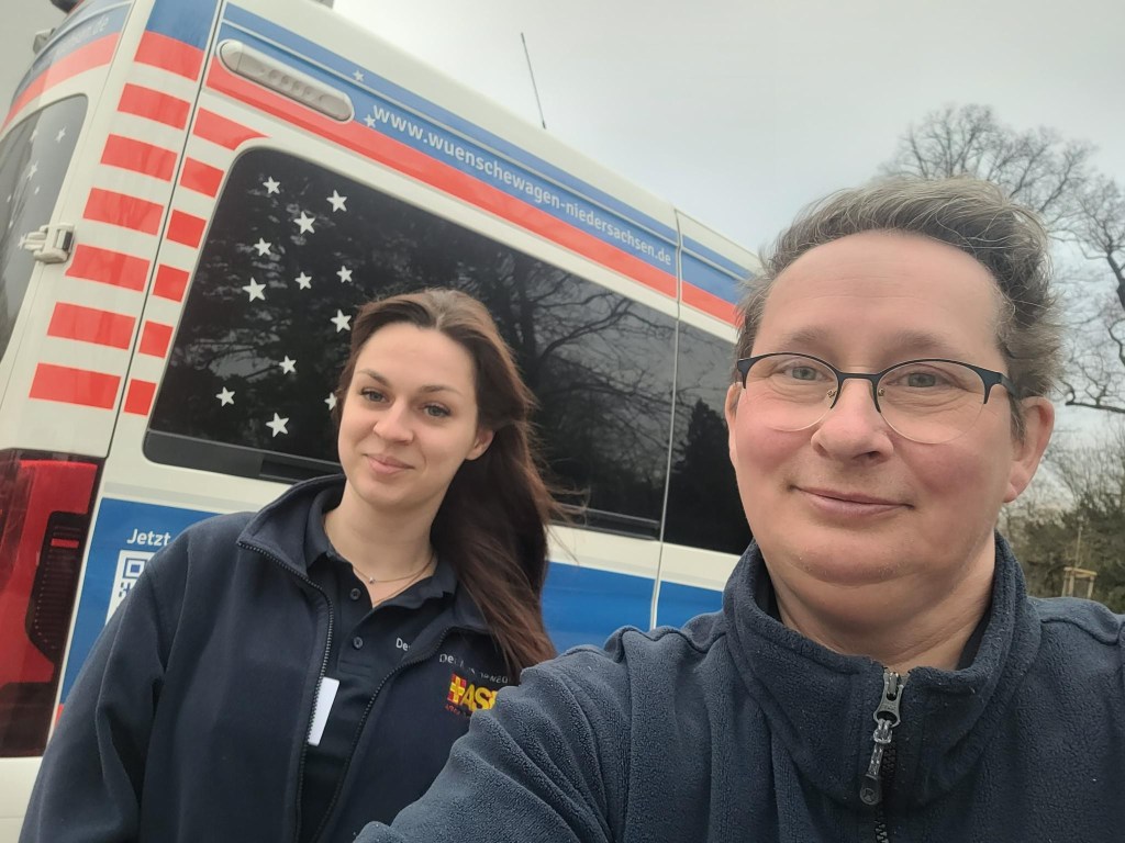 Lea und Anja begleiteten Jens und seine Familie auf dem Ausflug.